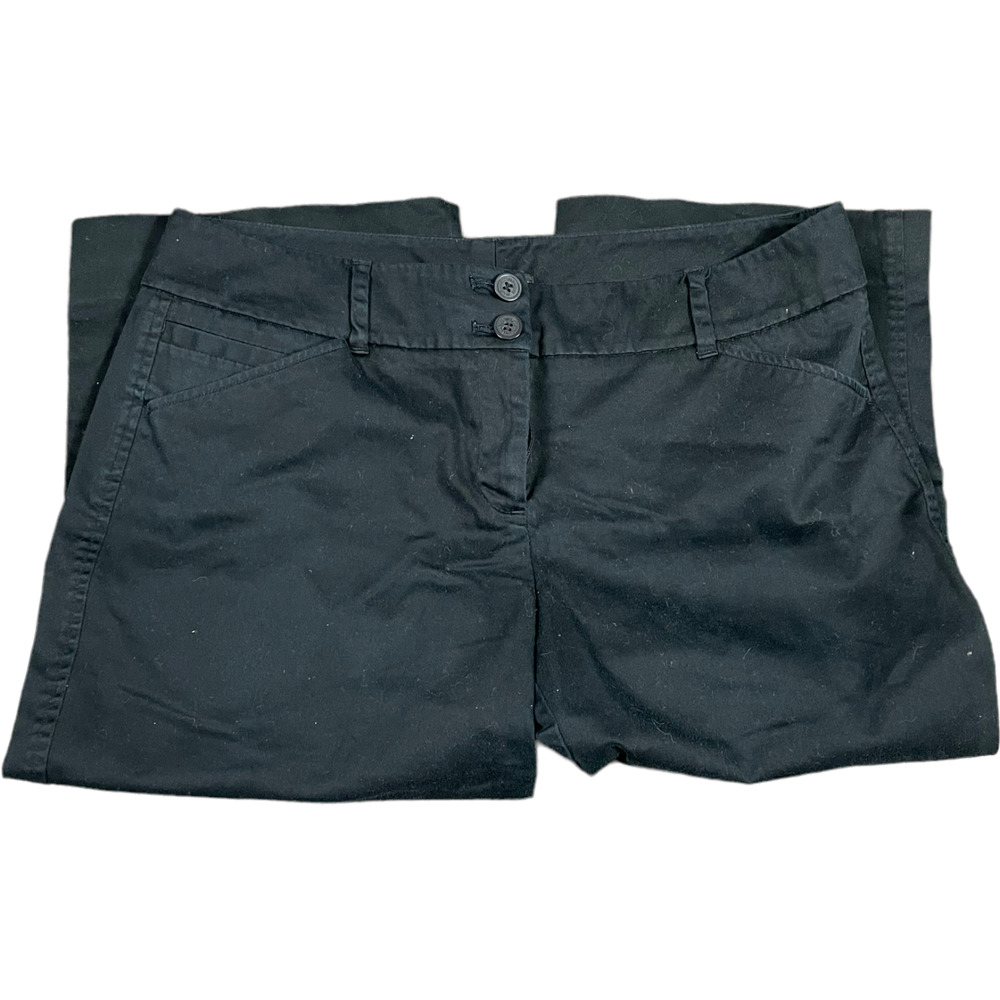 New York &‎ Company Capri Dress Pants Size 14 Black